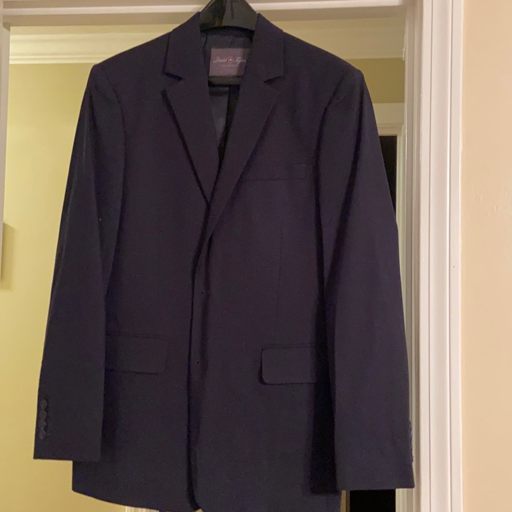 Blue suit jacket